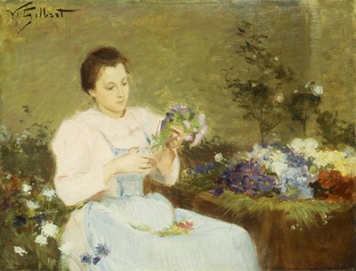 Ordna blommor till en vårbukett av Victor Gabriel Gilbert