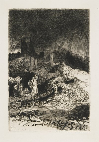 Landskap, 1868 av Victor Hugo