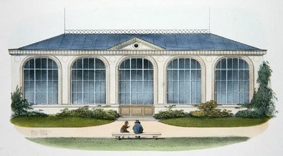 Orangeriet i Bellombre (Bourgogne) illustration från 