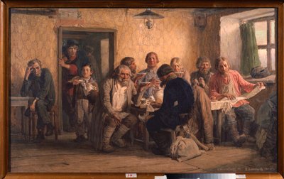 Tea House - Målning av Viktor Mikhaylovich Vasnetsov (1848-1926), olja på duk av Victor Mikhailovich Vasnetsov