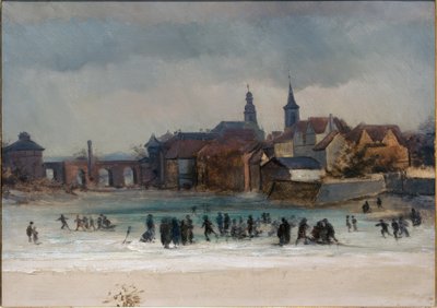 Utsikt över Sachsenhausen och den gamla bron av Victor Müller