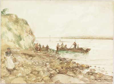 Fishing Coble (wc ombord) av Victor Noble Rainbird