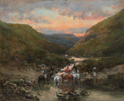 Ravin nära Biskra av Victor Pierre Huguet