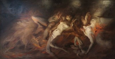De vällustiga, 1889. av Victor Prouvé