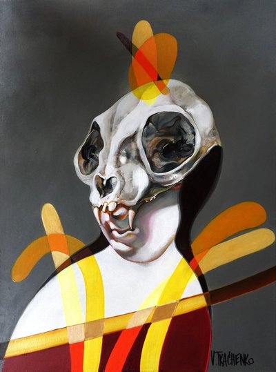 Abstrakt skallefigur av Victor Tkachenko