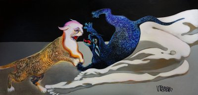 Blue Gold – Kattens omfamning av Victor Tkachenko