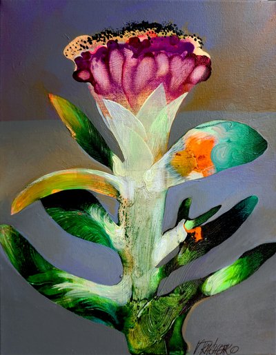 Livfull abstrakt blomma av Victor Tkachenko
