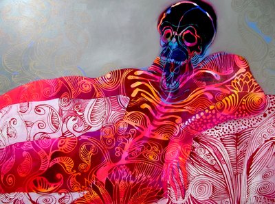 Livfull, liggande dödskalle av Victor Tkachenko