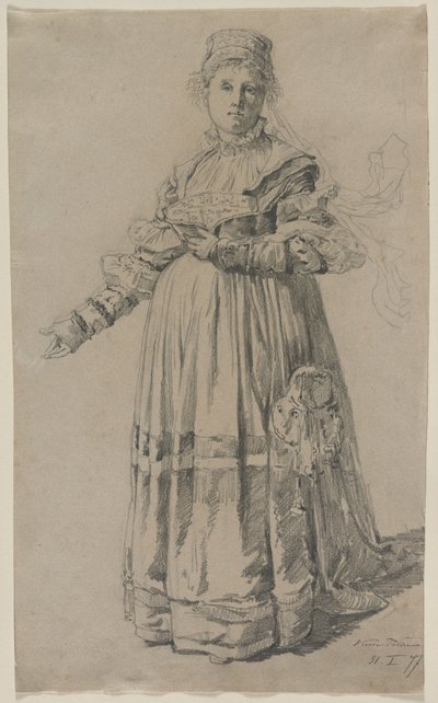 Stående kvinna, 1877. av Victor Tobler