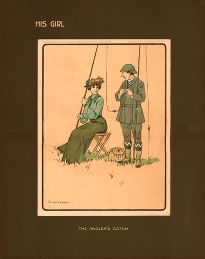 His Girl, The Anglers Catch. av Victor Venner