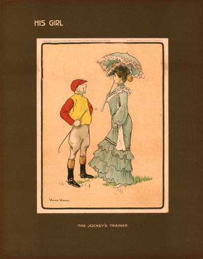 Hans flicka, Jockeys tränare. av Victor Venner