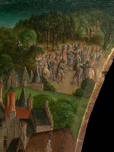 Titus erövring av Jerusalem (predella) av Vienna Master of Mary of Burgundy