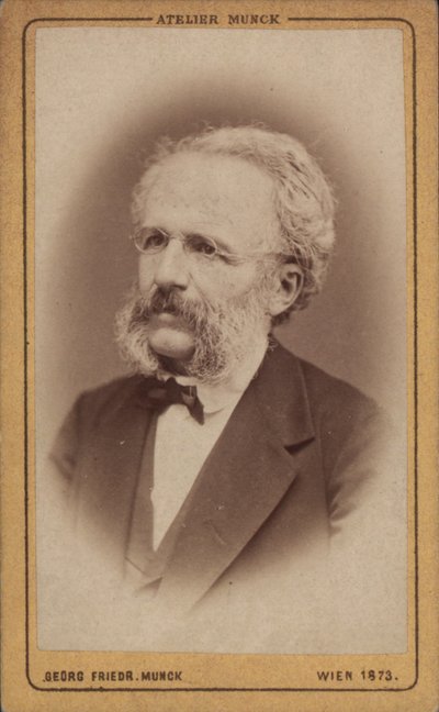 Porträtt av tonsättaren August Wilhelm Ambros 1816-1876, 1773. av Vienna . Photo studio Georg Friedrich