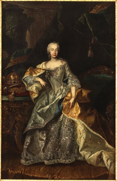 Maria Theresa som drottning av Ungern av Viennese painter