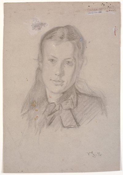 Porträtt av Martha Møller (m. Viggo Johansen 1880) av Viggo Johansen
