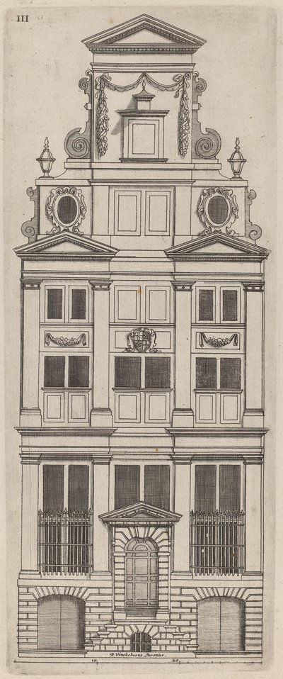 Holländsk fasadhöjd: pl. 3 av Vignola