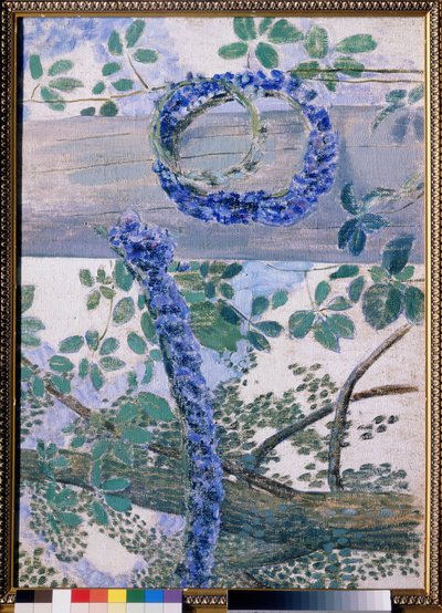 ""Les garlandes de bleuets"" Peinture de Viktor (Victor) Borisov-Musatov (Borisov Musatov) (1870-1905) 1905 State Tretyakov Gallery, Moskva av Viktor Elpidiforovich Borisov Musatov