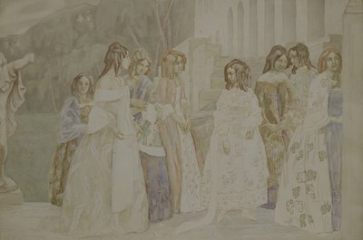 Requiem, 1905 av Viktor Elpidiforovich Borisov Musatov