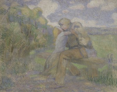 Kyssen, 1897 av Viktor Elpidiforovich Borisov Musatov