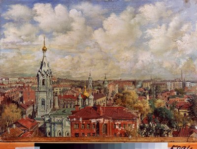 Moskva (Ryssland) - Målning av Viktor Jakovlevich Yakovlev (1844-?), olja på duk, rysk konst av Viktor Jakovlevich Yakovlev