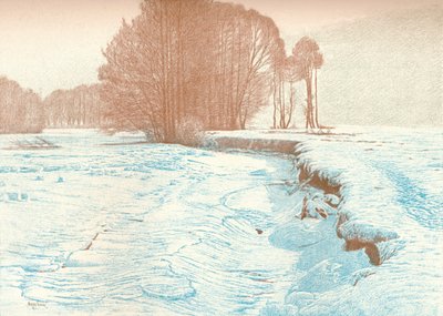 Vinter på stranden av Garam, 1909 av Viktor Matirko