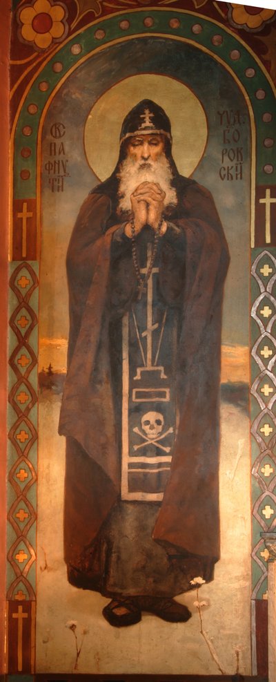 Sankt Paphnutius av Borovsk, 1885-1896 av Viktor Mikhaylovich Vasnetsov