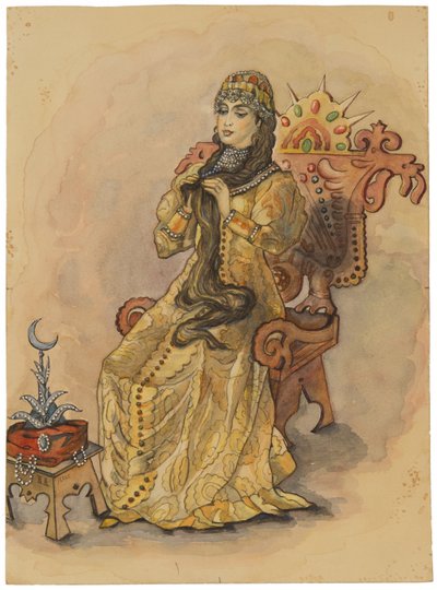 Prinsessan som aldrig log Nesmeyana, 1896 av Viktor Mikhaylovich Vasnetsov