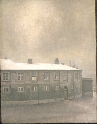 En flygel av Christiansborgs slott av Vilhelm Hammershøi