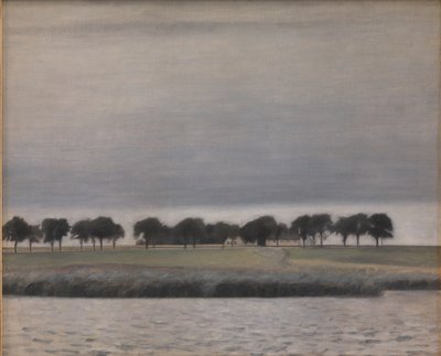 Förstudie för "Solregn. Gentoftesjön" av Vilhelm Hammershøi