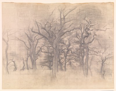 Ekträd av Vilhelm Hammershøi