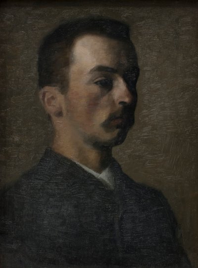 Självporträtt, 1890. av Vilhelm Hammershøi