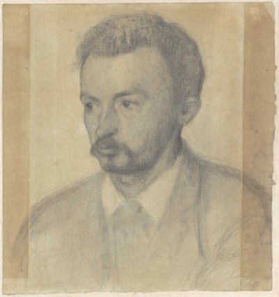 Självporträtt, 1895. av Vilhelm Hammershøi