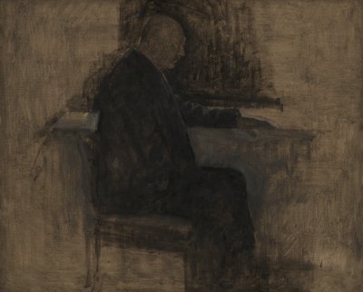 Arkitekten Thorvald Bindesbøll av Vilhelm Hammershøi