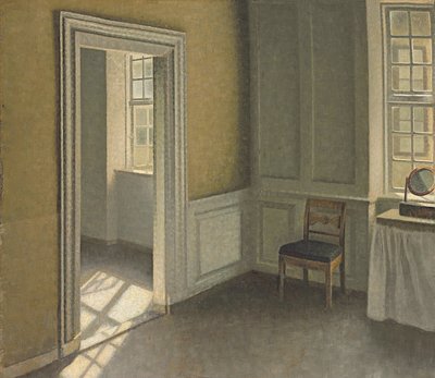 Sovrum, Strandgade 30, 1906 av Vilhelm Hammershoi