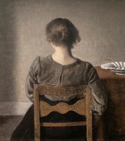 Hvile även kallad Repos av Vilhelm Hammershoi