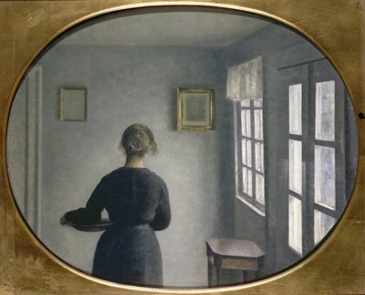 Interiör, 1910 av Vilhelm Hammershoi