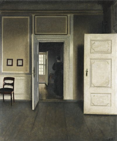 Interiör. Strandgade 30 av Vilhelm Hammershoi