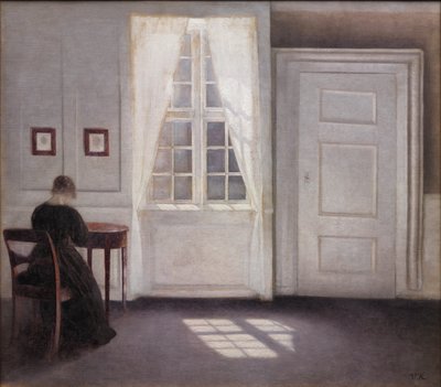 Interiör i Strandgade, Solljus på golvet av Vilhelm Hammershøi