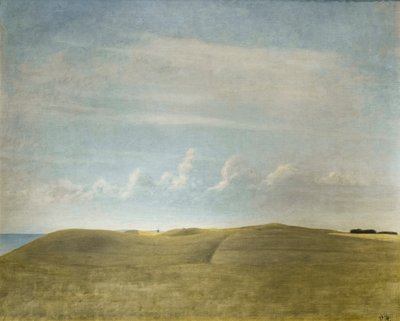Landskap (vy över Refsnäs) av Vilhelm Hammershoi
