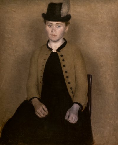 Porträtt av Ida Ilsted av Vilhelm Hammershoi