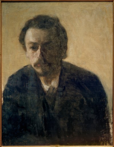 Självporträtt V. Hammershöi, 1891 av Vilhelm Hammershoi