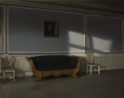 Solsken i salongen III, c.1905 av Vilhelm Hammershoi