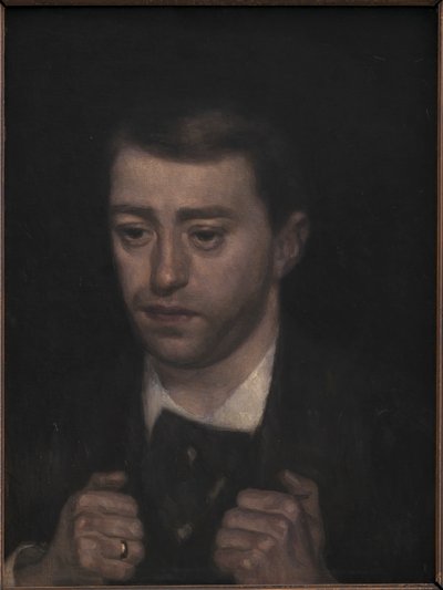 Kompositören Fini Henriques av Vilhelm Hammershøi
