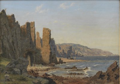 En stenig kust. Rø, Bornholm av Vilhelm Kyhn