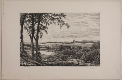 Eftermiddagslandskap, Själland av Vilhelm Kyhn