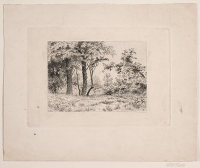 Ekar i kanten av en skog av Vilhelm Kyhn
