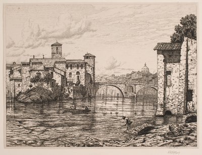 Lämna vid Ponte Rotto i Rom av Vilhelm Kyhn