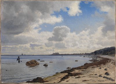 Själlands nordkust med utsikt över Kronborg av Vilhelm Kyhn