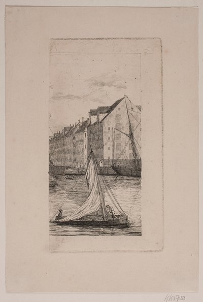 Utanför Nyhavn Kanal av Vilhelm Kyhn
