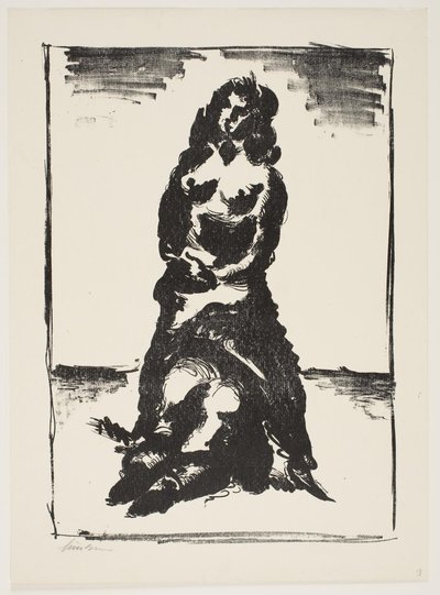 Blad från "Klingens Kunstnermappe nr 2" av Vilhelm Lundstrøm